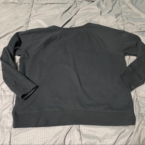 Tommy Hilfiger black sweatshirt men’s large FLAW - Picture 8 of 10